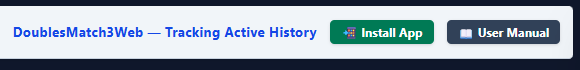 Install App button in the header